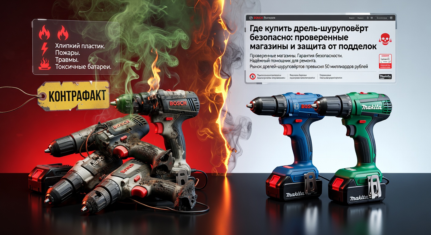 Где купить дрель-шуруповёрт безопасно: проверенные магазины и защита от подделок