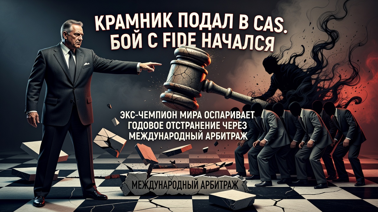 Крамник подал в CAS. Бой с FIDE начался