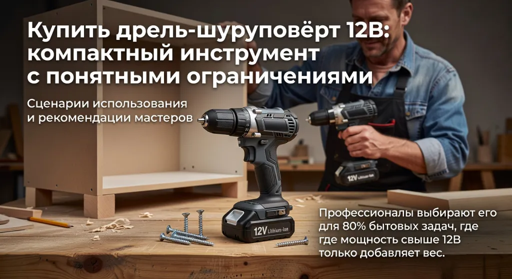 Купить дрель-шуруповёрт 12В: компактный инструмент с понятными ограничениями: сценарии использования и рекомендации мастеров